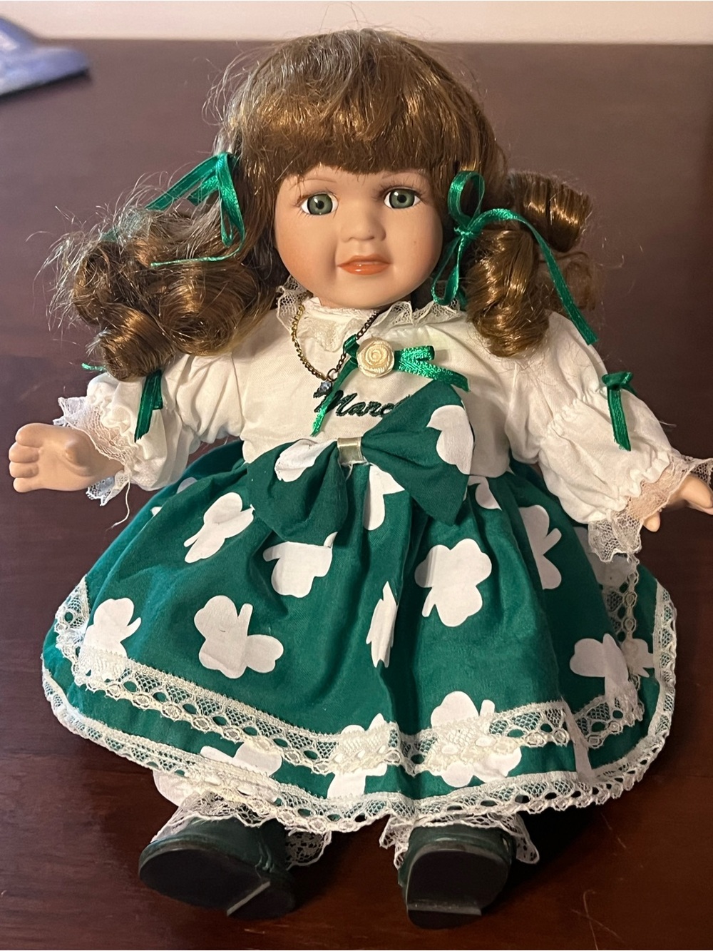 Vintage March Saint Patrick’s Theme Porcelain Doll